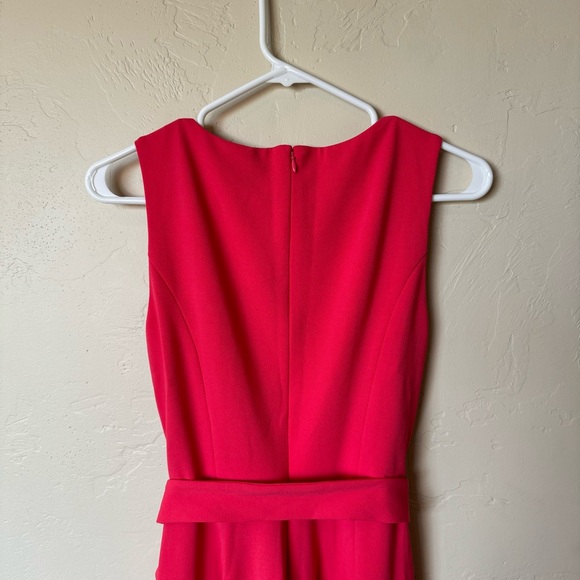 Calvin Klein Pink Belted Scoop Neck Midi Dress - Picture 13 of 13